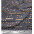 thumbnail image 1 of Soimoi Rayon Tissu Corail & Poisson Océan Tissu Imprimé 1 Yard 42 Inch Wide, 1 of 3