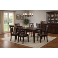 thumbnail image 3 of K-Living 7-Piece Solid Wood Dining Table Set in Espresso (Table & 6 Chairs), 3 of 4