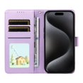 thumbnail image 3 of Compatible with iPhone 17 Pro Case Wrist Strap Leather Dog Embossed Pocket Card Slot Holders, 3 of 5