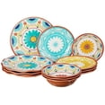 thumbnail image 2 of Certified International Vera Cruz Melamine 12 pc Dinnerware Set, 2 of 4