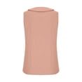 thumbnail image 3 of Yuyuzo Womens Button down Tank Tops V Neck Collared Basic Tees Summer Sleeveless Casual Tunic Tops, 3 of 6