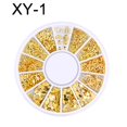 thumbnail image 1 of 3D Metallic Metal Rivet Heart Moon Star Nail Tips Decorations Manicure Tools, 1 of 9