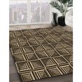 thumbnail image 3 of Ahgly Company Tapis d'Intérieur Lavable en Machine Carré Transitionnel Pérun Brun, 4 Pieds Carré, 3 of 7