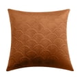 thumbnail image 1 of Velvet Pillow Cover 50 cm x 50 cm Double-Sided Embossed Pattern Cushion Cover for Decorative or Sleep Use, 1 of 6