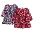 thumbnail image 4 of Bébé Filles Casual Robes Nouveau-Né Robe Florale Confortable Classique Manches Longues pour 5-6 Ans, 4 of 6
