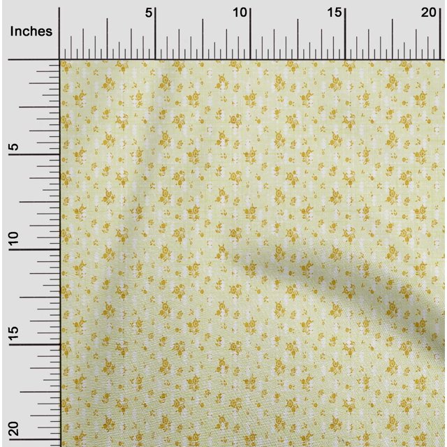 oneOone Polyester Lycra Primrose Fabric Floral & Texture Fabric For Sewing Printed Craft Fabric By The Yard 56 Inch Wide