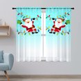 thumbnail image 2 of Goory Rideaux de Noël Luxe 2 Pcs Draperies Texturées en Lin Décoration Maison Rideau de Fenêtre Poche de Tringle Style Chambre-2 L:24"x H:59 Pouces, 2 of 6