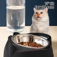 thumbnail image 4 of PEONAVET Bol pour Chat en Plastique Bol pour Chats Deux en un Eau Potable Bol d'Eau pour Chien Bol à Riz Bol pour Animal de Compagnie Eau Potable Alimentation Tout-en-un Convient aux Chiens et aux Chats pour Vivre et Boire de l'Eau, 4 of 6