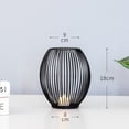 thumbnail image 1 of Black Hollow Metal Candlestick Wire Lantern Candle Holder Cage Stand Home Decor, 1 of 12