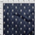 thumbnail image 2 of oneOone Silk Tabby Fabric Ikat Style Kasuri Printed Craft Fabric BTY 42 Inch Wide, 2 of 4