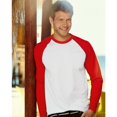 thumbnail image 2 of Fruit Of The Loom Mens Long Sleeve Baseball T-Shirt, 2 of 2