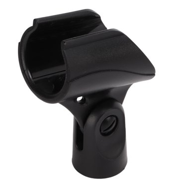 Spptty Support Universel pour Pince de Microphone, Support pour Pince de Microphone avec Vis, Pince de Microphone JD-12 en Plastique Réglable Sans Fil avec Adaptateur pour Support de Micro