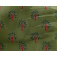 thumbnail image 4 of oneOone Georgette Viscose Fabric Floral & Flying Swan Block Print Fabric By The Yard 42 Inch Wide, 4 of 4