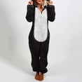 thumbnail image 1 of Mikilon Combinaison Pyjama à Capuche à Manches Longues pour Femmes, Décontractée, Chaude pour l'Hiver, Tenue de Nuit, 1 of 1