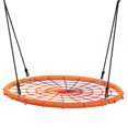 thumbnail image 1 of Costway 40'' Spider Web Tree Swing Kids Outdoor Play Set w/ Adjustable Ropes Gift Orange, 1 of 10