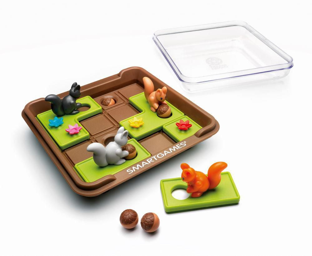 Smart Games - Cache-Noisettes - 60 défis - 1 joueur - 6 ans et plus