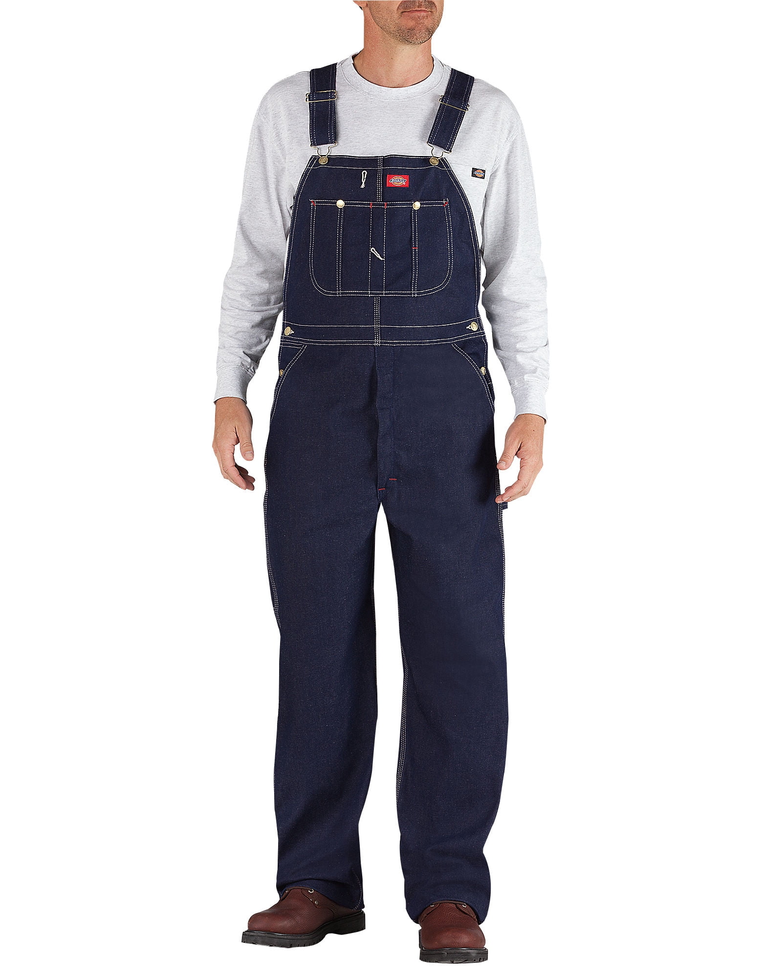 Dickies Mens Indigo Bib Overalls, 32W x 32L, Indigo Blue