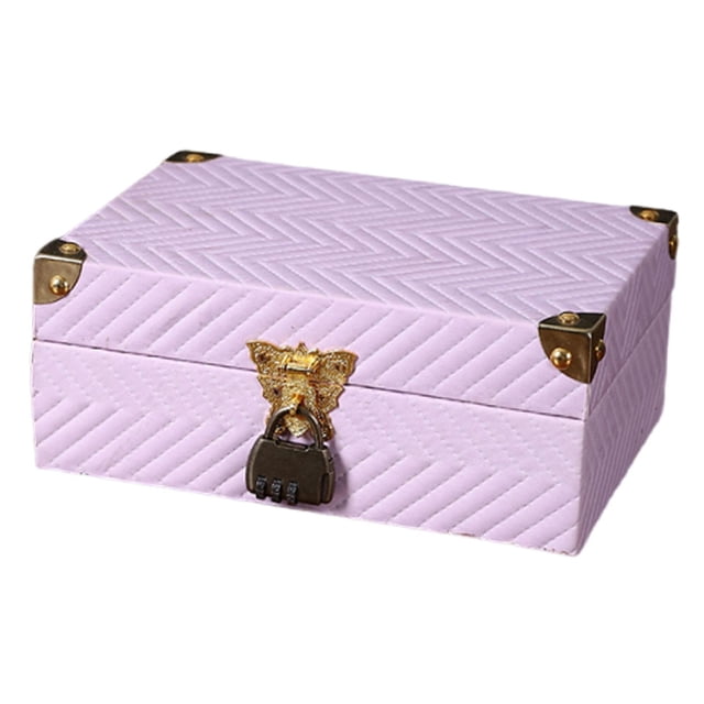 predolo Boîte de Rangement en Bois Style Ferme avec Cadenas à Combinaison Support Multimédia pour Salon Style A