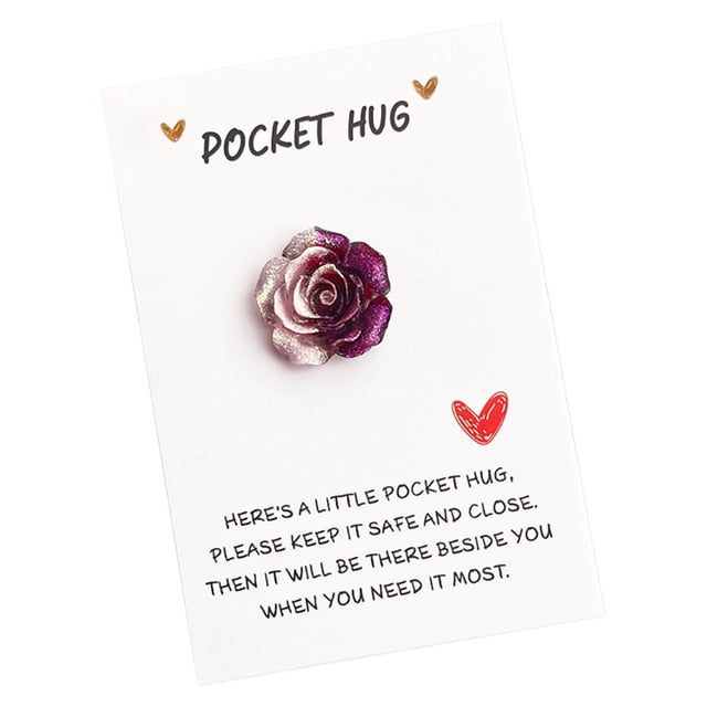 Chmadoxn Invitation Cards Gradient Glitter Rose Pocket Cuddle Card Gradient Rose Hugs Cards
