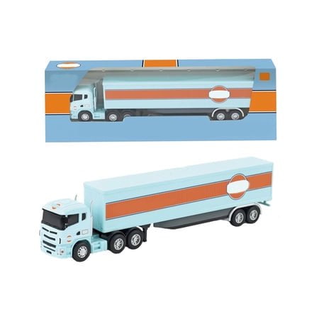 Alloy Car Model 1:64 Scale, Small Trailer Container Truck with Pull Back Action, Diecast Toy Car Model Ornament for Collectors, Car Model