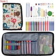 thumbnail image 3 of 36 Styles Crochet Hooks Set Knitting With Yarn Weave Knitting Needles Hook Kit Sewing Tools Gauge Scissors Knit with Storage Bag, 3 of 7