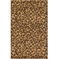 thumbnail image 1 of Unique Loom Animal de Collection de la Faune Inspiré de Tapis de Zone de Design Léopard, 5 Pi x 8 Pi, Brun Clair / Noir, 1 of 4