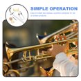 thumbnail image 2 of 1 Ensemble Clé de Clôture d'Eau pour Trombone de Remplacement avec Coussinet en Liège pour Accessoires de Trombone, 2 of 9