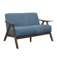 thumbnail image 2 of Lexicon 1138BU-2 Damala Collection Retro Inspired Love Seat Couch, Blue, 2 of 3