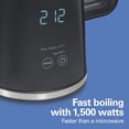 thumbnail image 4 of Hamilton Beach Cool-Touch Digital Electric Kettle, 1.7 L, 1500 Watts, Temperature Control, Automatic Shutoff, 41033C, 4 of 5