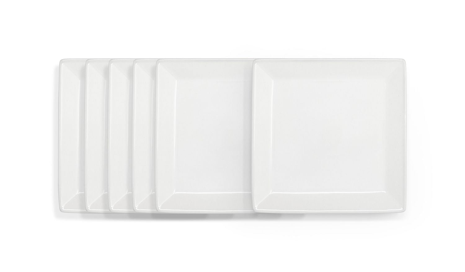 Assiettes à hors-d'œuvre carrées Hometrends, ensemble de 6