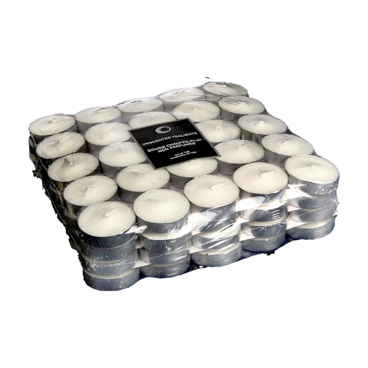 100 Pk Unscented Tealights (White)