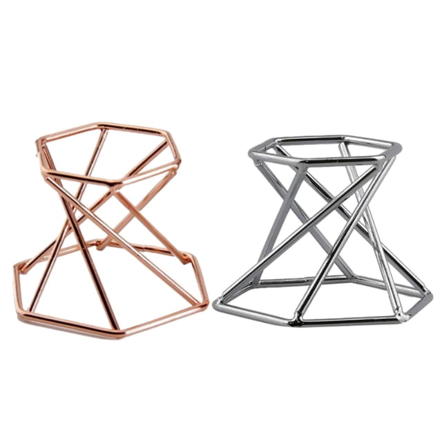 Bunblic 2Pcs Plate Stands for Display - Iron Easel Stand Plate Holder Display Stand Picture Stand for Pictures Photo|Decorative Plate Dish Tabletop Art