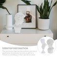 thumbnail image 3 of MasteelfCA 2pcs Mini Greek Bust Statues Adornment Decorative Resin Crafts Resin Sculpture, 3 of 8