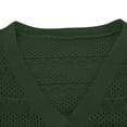 thumbnail image 3 of RXIRUCGD Cardigan en Tricot Uni à Manches Longues et Col en V pour Femme, Vert Armée, Taille : TG, 3 of 4