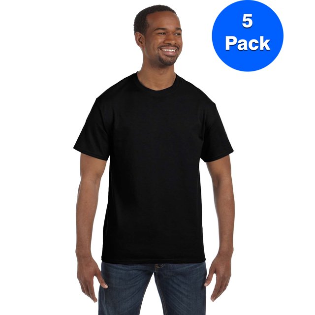 Hanes Men's Authentic-T T-Shirt - 5250T (Pack Of 5)