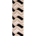 thumbnail image 1 of HomeRoots 354091 2 ft. 3 in. x 7 ft. 6 in. Runner Wool Black & Beige Area Rug, 1 of 1