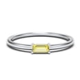 thumbnail image 1 of East-West Stackable Baguette Birthstone Ring - Citrine (November), 1 of 5