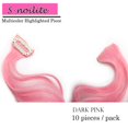 thumbnail image 2 of MesaSe Highlights Straight Clip in Hair Extensions Heat-Resistant Synthetic Hair in Multiple Color, 2 of 6