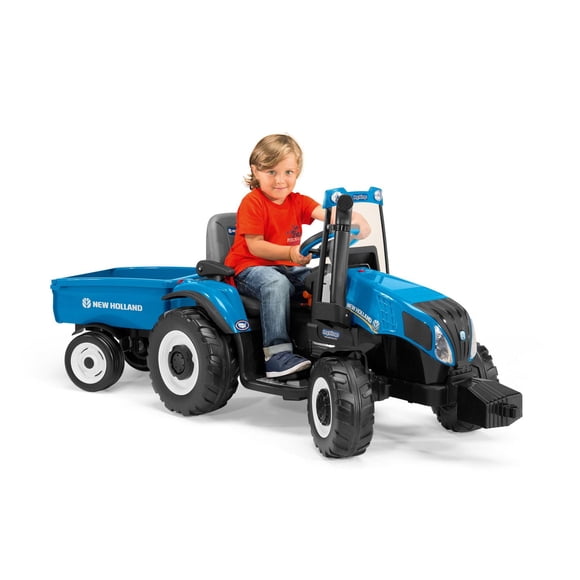 Jouet-véhicule tracteur New Holland T8 IGOR0074 de Peg-Perego de 12 volt