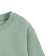 thumbnail image 4 of cfhntfmh Chandail pour Filles Garçons Molleton Confortable Col Rond Manches Longues Chandail de Base Doux Extensible Fente Latérale à Capuche, 4 of 4