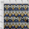 thumbnail image 1 of oneOone Cotton Silk Fabric Diamond & Swirl Ikat Print Sewing Fabric BTY 42 Inch Wide, 1 of 4