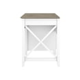 thumbnail image 3 of Bush Furniture Key West - Desk - rectangular - pure white, shiplap gray, 3 of 11