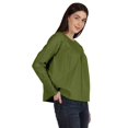 thumbnail image 2 of Moomaya Haut en Dentelle Style Victorien pour Femmes Manches Longues Tunique Décontractée Unie, 2 of 6