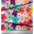 thumbnail image 3 of Soimoi Poly Georgette Fabric Artistic Flower Print Fabric by Yard 42 Inch Wide, 3 of 3