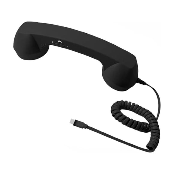 Chanana Vintage Retro Telephone Handset, Cell Phone Receiver Microphone for Cellphone Smartphone, 3.5 mm Socket