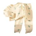 thumbnail image 1 of Ensemble de Pyjamas pour Petite Fille, Haut à Col Rond et Pantalon, Pyjamas pour Enfants, Vêtements de Maison, Pyjamas pour Garçon, Taille 5-6 Ans, 1 of 7