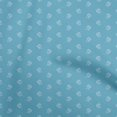 thumbnail image 1 of oneOone Rayon Turquoise Blue Fabric Retro Minimal Iron Sewing Material Print Fabric By The Yard 56 Inch Wide, 1 of 5