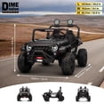 thumbnail image 3 of Kids on Wheelz HAVOC 3.0 24V 2-Seater Electric UTV Ride-On Car for Kids with Parent Remote Control, Reinforced Metal Frame, Quad Motors, LED Lights & Bluetooth Music, White, 3 of 6