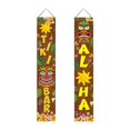 thumbnail image 1 of Door Banner Sign Decorative Door Flags Porch Sign for Hawaiian Home Carnival, 1 of 8