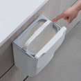 thumbnail image 3 of Kitchen Waste Compost Bin Multifunction with Lid Wall Mount for Cabinet Door 7L White pole, 3 of 7